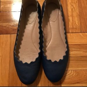 Chloe Lauren Scalloped Flats